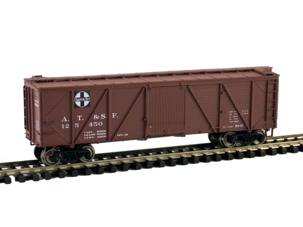 ATSF 125450 SANTA FE - 1936 Fowler Wood Boxcar