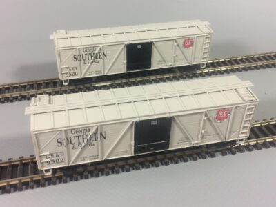 G.S.&F. Wood Boxcar Set