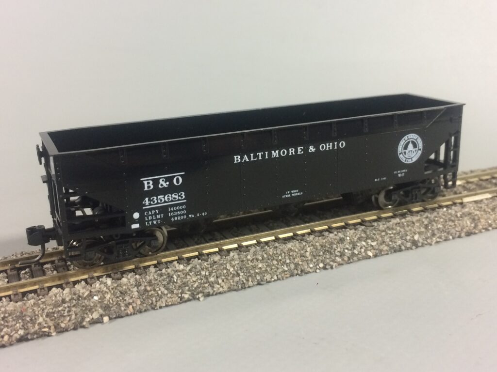 Baltimore & Ohio Class W-7 AAR 3-bay-Offset Hopper (Capital Dome logo) - TT 1:120