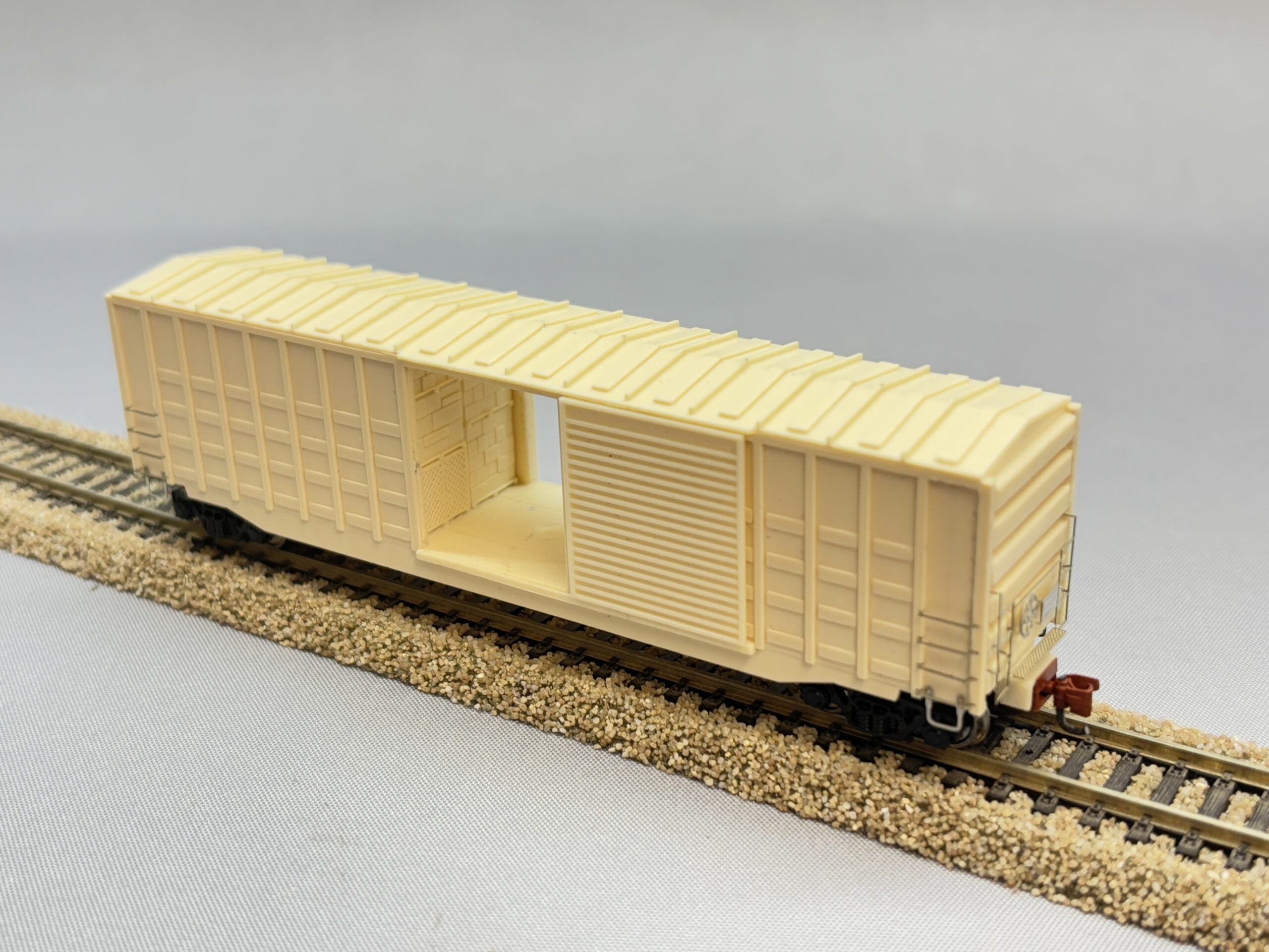 50´6´´ACF Waffle-Side Boxcar Bausatz TT 1:120-3
