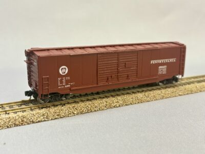 PRR 25623 Pennsylvania - 50' Double Door Steel Boxcar - RTR - TT 1:120