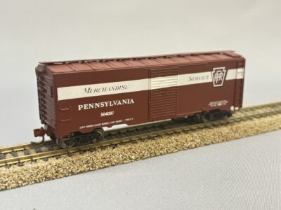 PRR 504082 Pennsylvania - 40′ Steel Boxcar "Merchandise Service"