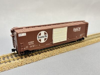 ATSF 55741 Santa Fe „Ship and Travel Santa Fe - all the Way“ - 50' Steel Boxcar